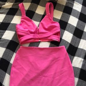 Two-piece cocktail dress